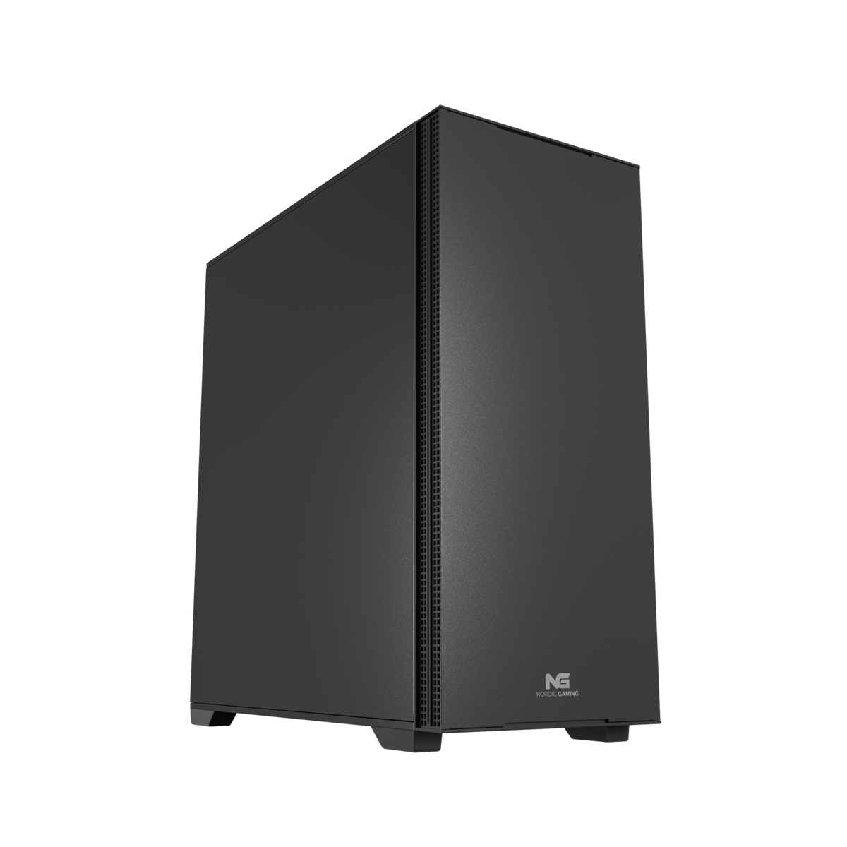 Sort Nordic Gaming Mute PC-kabinet med lukket side