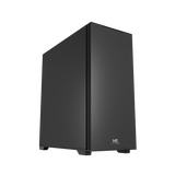 Sort Nordic Gaming Mute PC-kabinet med lukket side