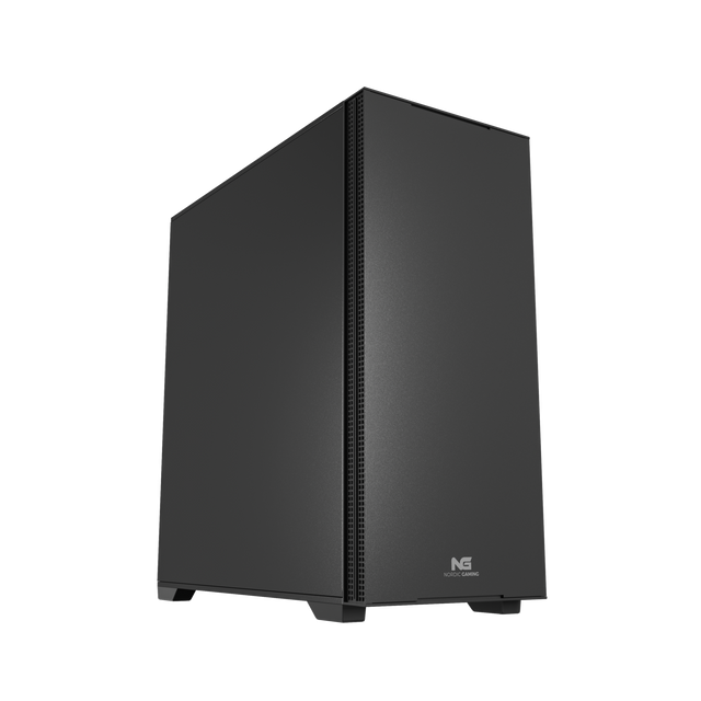 Sort Nordic Gaming Mute PC-kabinet med lukket side