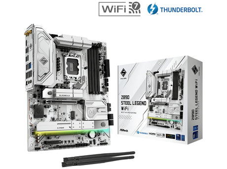 ASRock Z890 Steel Legend WIFI Motherboard ATX LGA-1851 Intel Z890