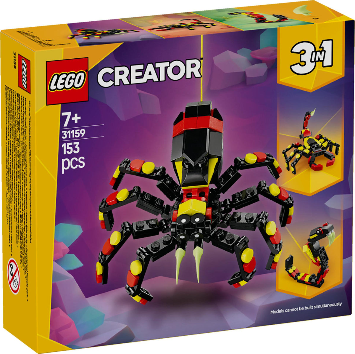 LEGO 31159 Creator 3-in-1 wild animals: surprise spider