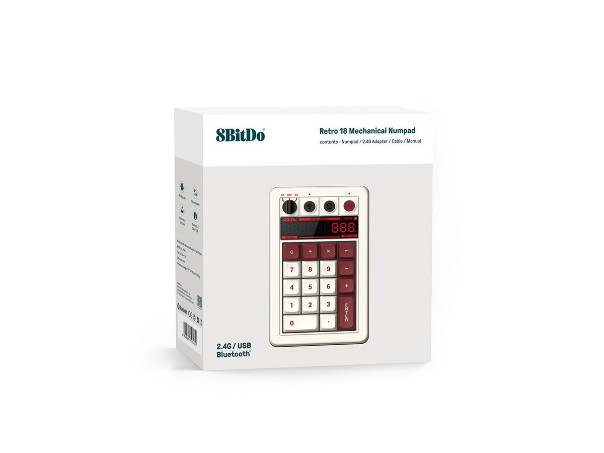 8BitDo Mekanisk Numpad - Fami Edition
