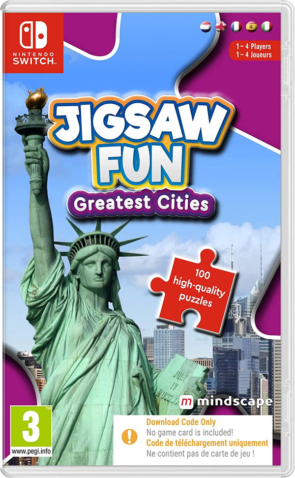 Jigsaw Fun: Greatest Cities – Code in a Box – Nintendo Switch