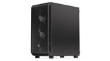 Sort Endorfy ARX 500 Air-PC-kabinet – set fra bagsiden med lukket sidepanel
