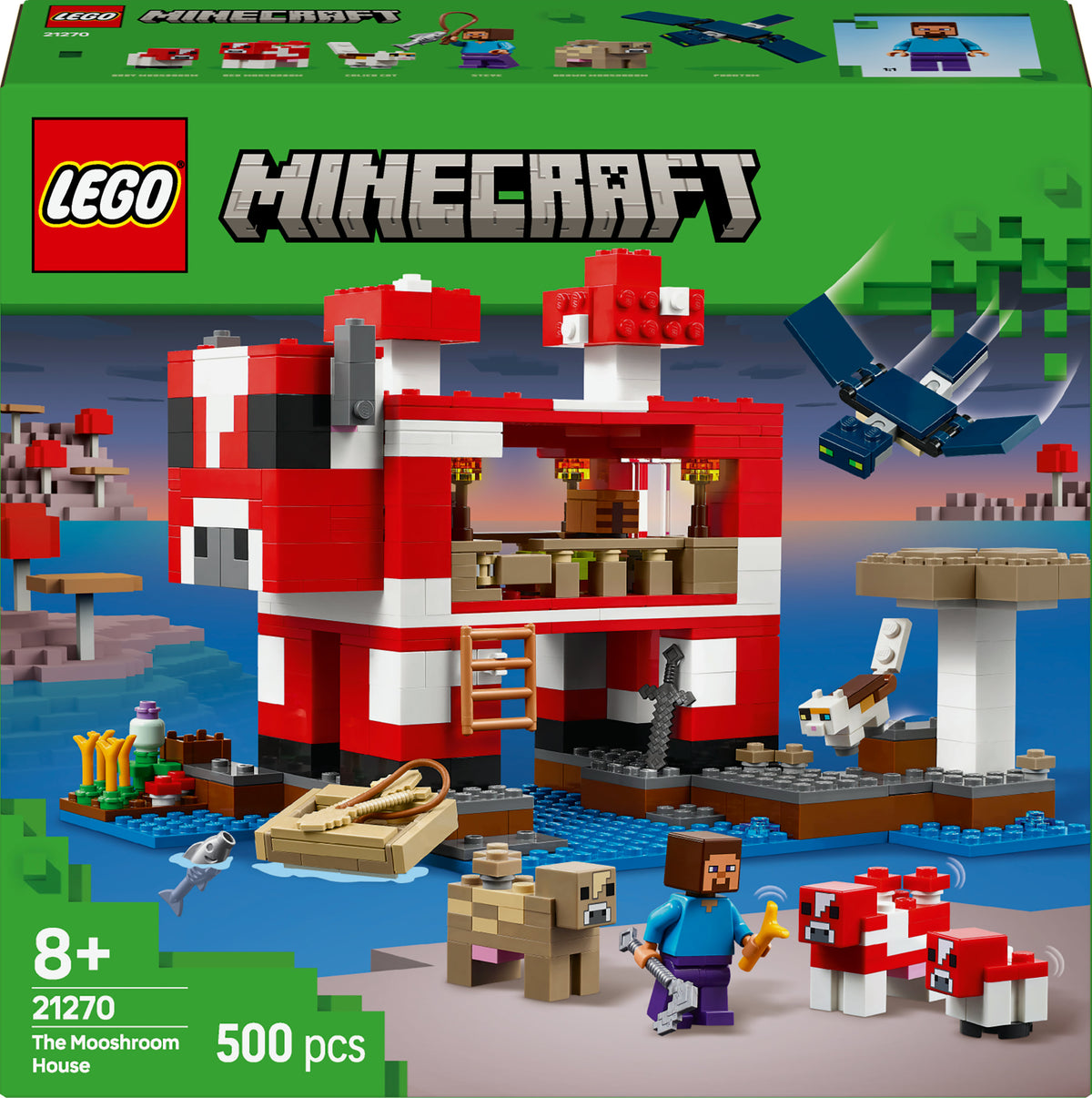 LEGO 21270 Minecraft The Mushroom Cow House