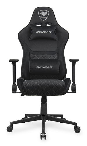 COUGAR Armor One V2 Black F, PVC/stof, sort gamingstol – produktvisning