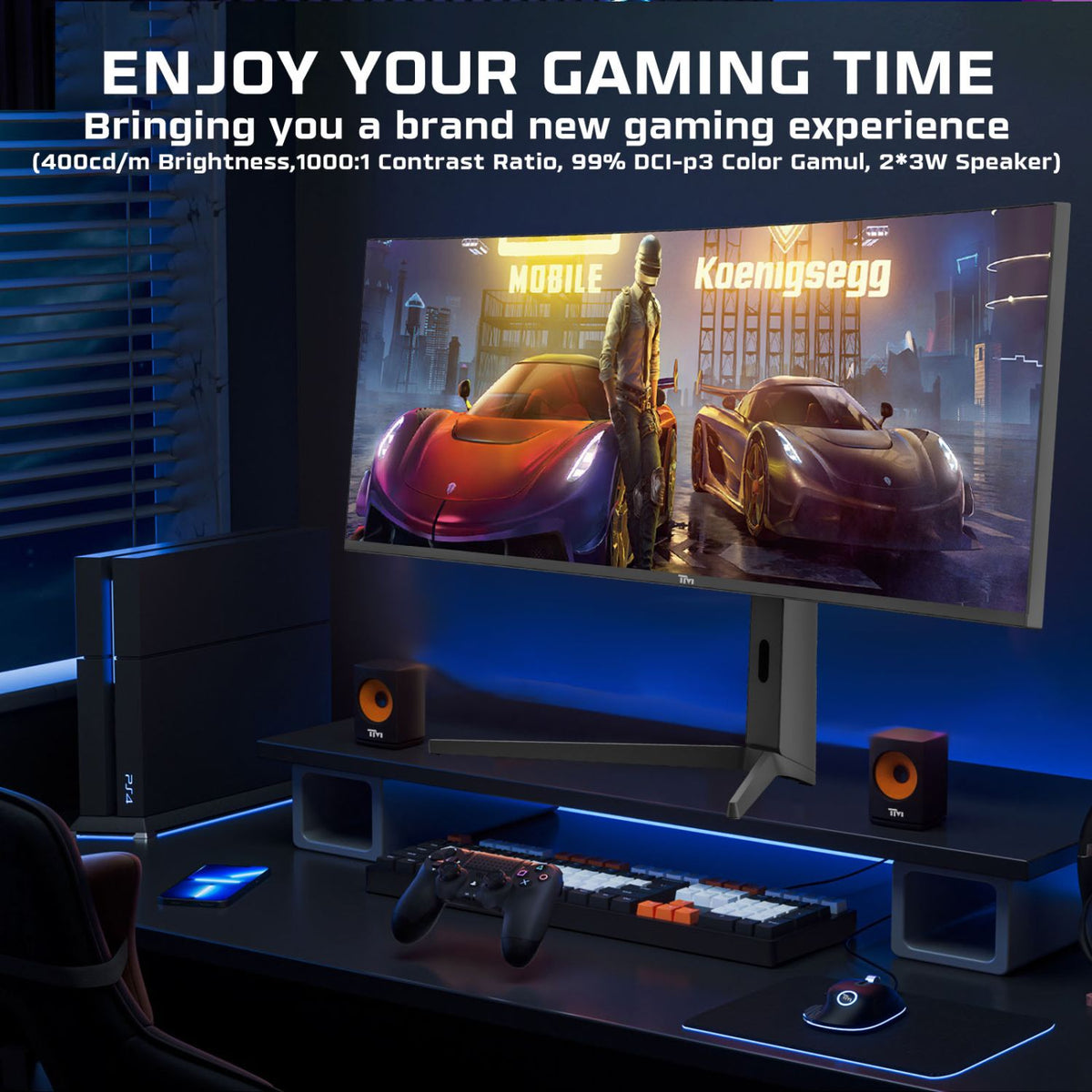 TWISTED MINDS CURVE GAMING MONITOR 49" 5K/2K - 75HZ