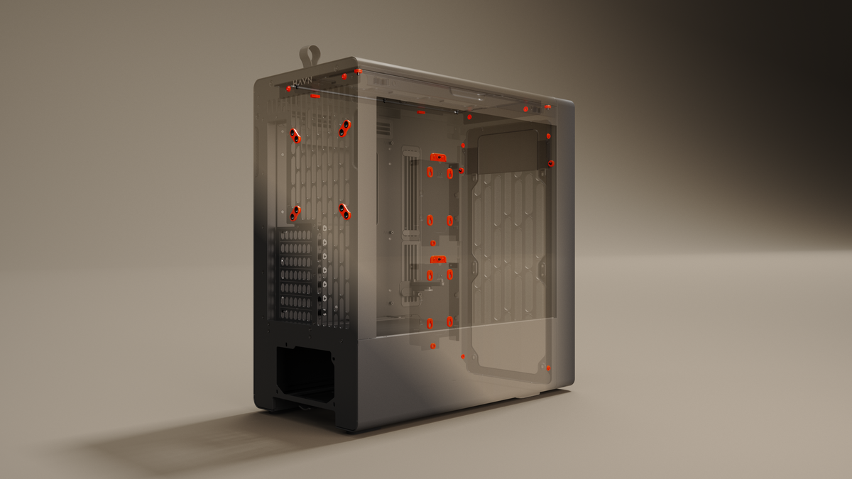 HAVN BF 360 – Black Mid Tower kabinet med høj airflow og minimalistisk design