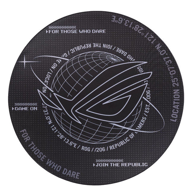 ASUS ROG Cosmic Mat - 117 cm diameter floor mat for gaming/office chair