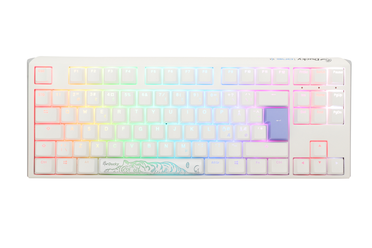 Ducky One 3 - Pure White Nordic - TKL - Cherry Brown