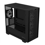 ASUS A21 PLUS mATX Case with 4 Pre-installed ARGB Fans, BTF support - Black