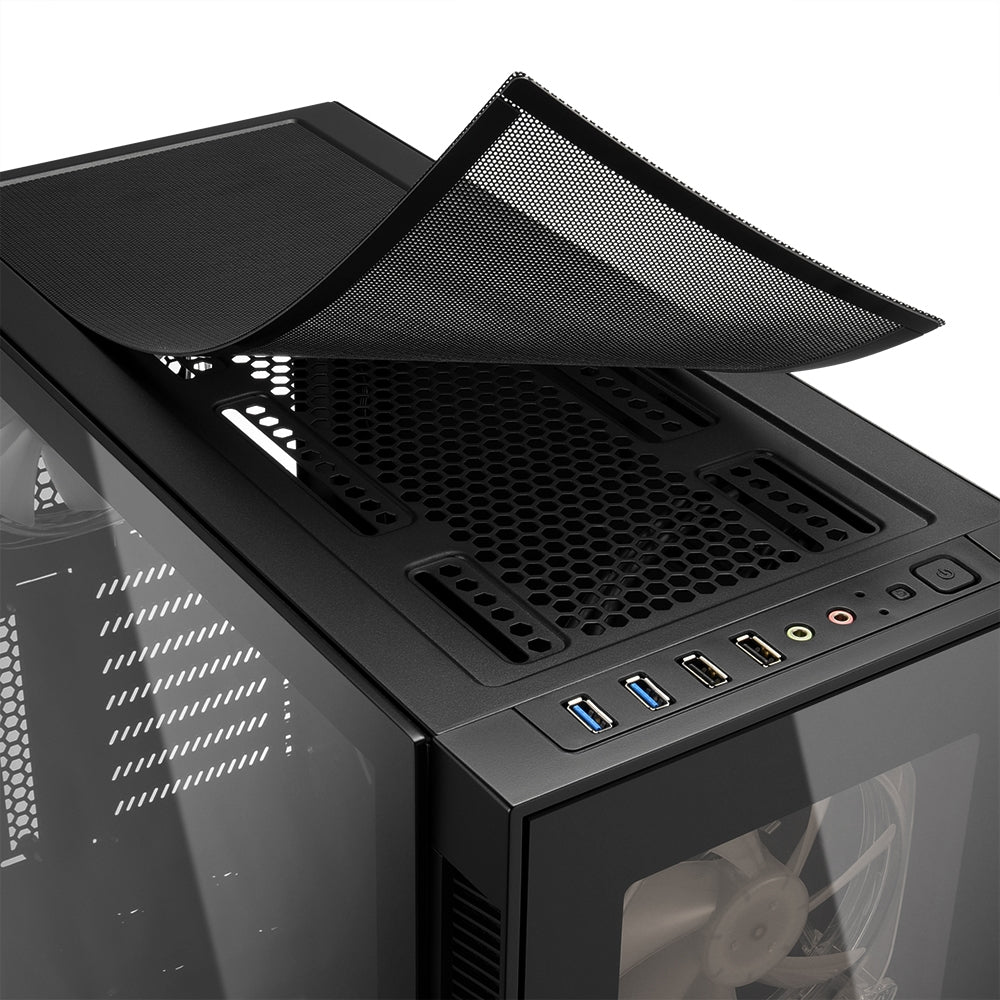 Sharkoon TG5 PRO RGB, tower case (black)