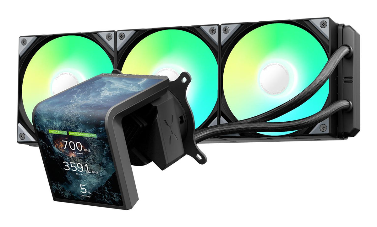 TRYX PANORAMA SE 360 mm AIO Liquid Cooler ARGB Black TRYX