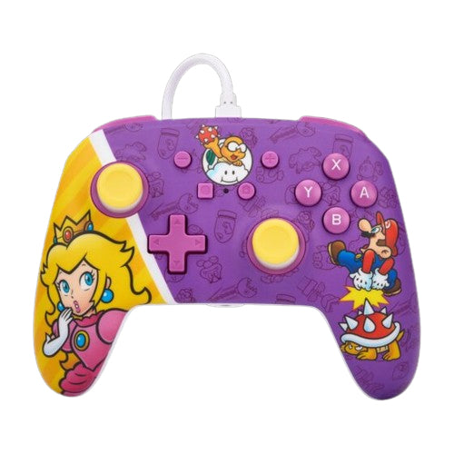 PowerA Enhanced Wired Controller – Princess Peach Battle – Switch