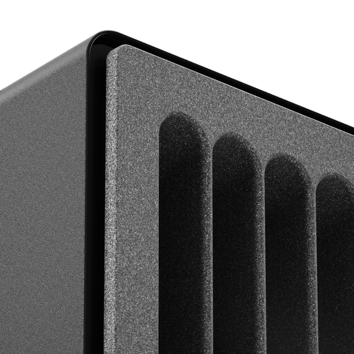 HAVN BF 360 Flow – sort Mid Tower kabinet med præinstallerede high-performance fans