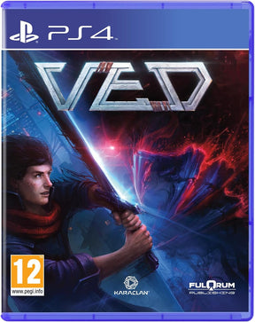 VED til PlayStation 4 – spillets forside med sværdfigur