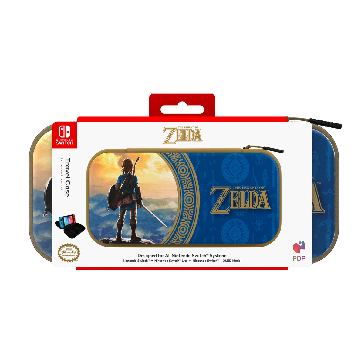 PDP Nintendo Switch Rejseetui - Hyrule Blå