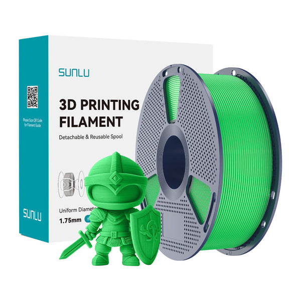 Sunlu PLA+ filament – grøn, 1,75 mm, 1 kg