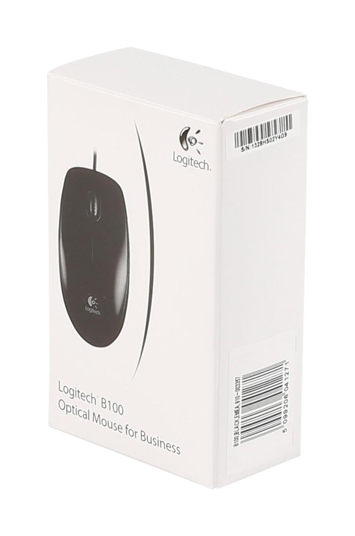 Logitech - B100 800dpi Optical High Quality Wired USB Mouse