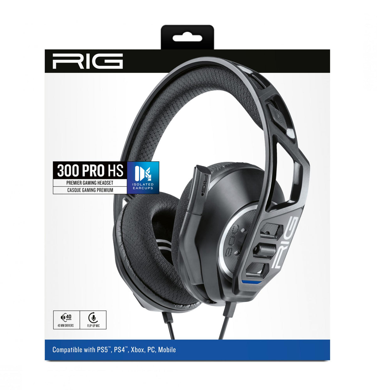 Nacon Rig 300 Pro Kablet Xbox gaming-høretelefoner (sort)