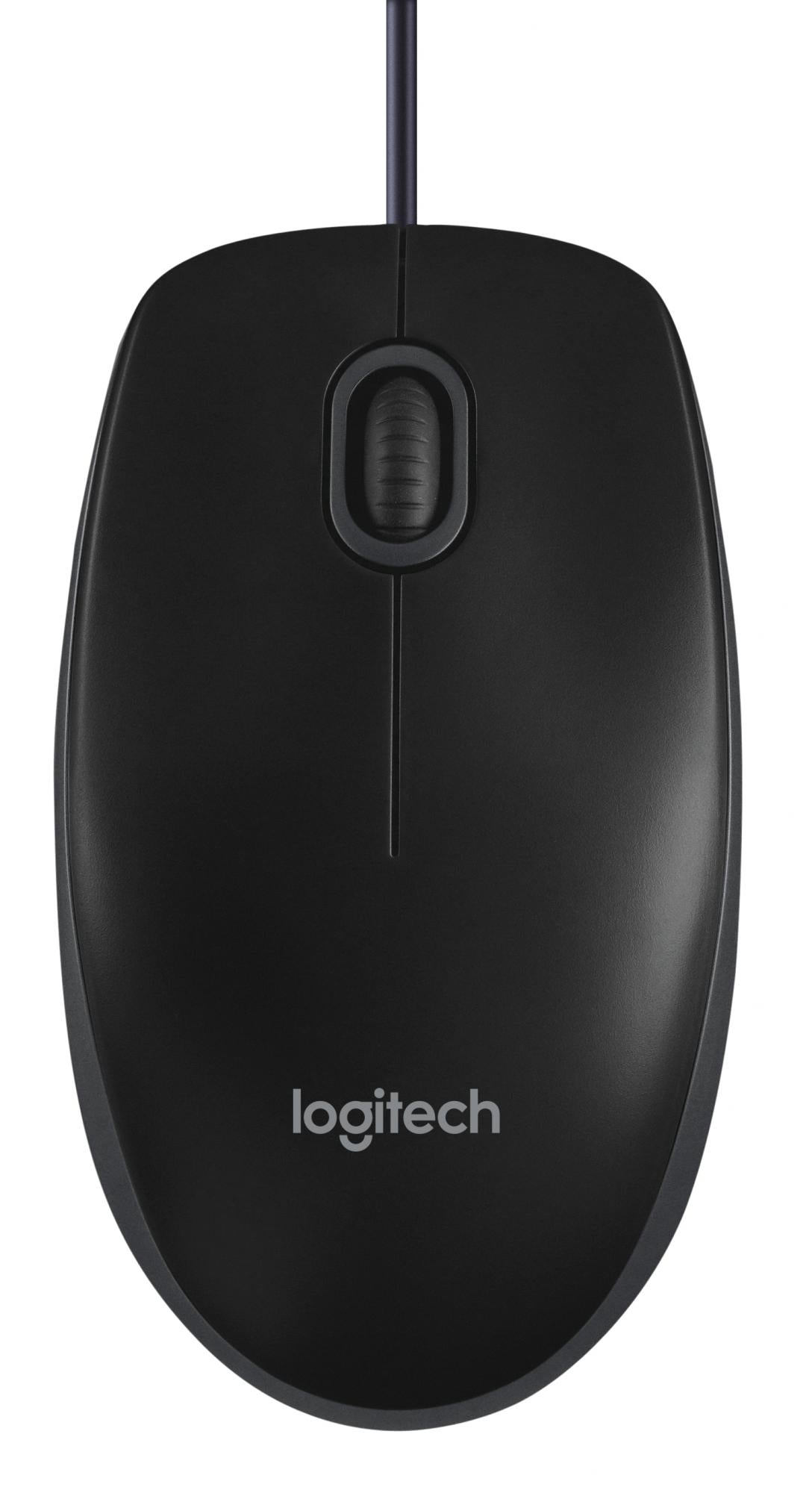 Logitech - B100 800dpi Optical High Quality Wired USB Mouse