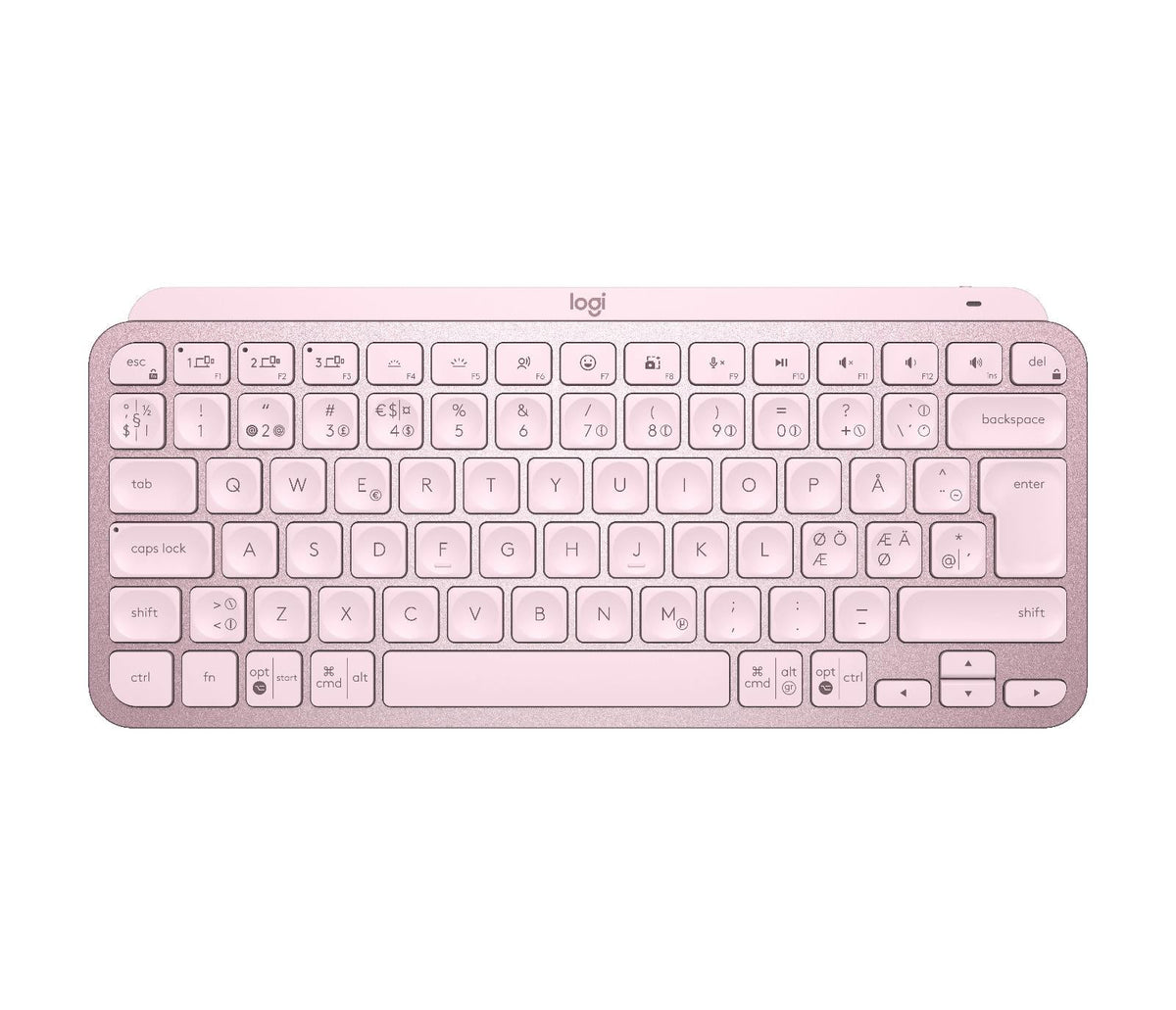 Logitech - MX Keys Mini Minimalist Wireless Illuminated Keyboard - Nordic Layout