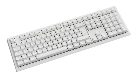 Ducky One X - White Nordic - Fullsize 100% - Ducky Inductive Switch (analog) Tri-Mode (Trådløs, BT, Cord)