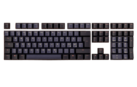 Ducky Cosmic Keycap Set - double shot PBT - Blue & Black