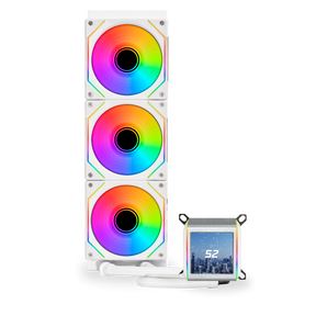 Lian Li Galahad II LCD INF 360 Hvid - Vandkøler, 360mm