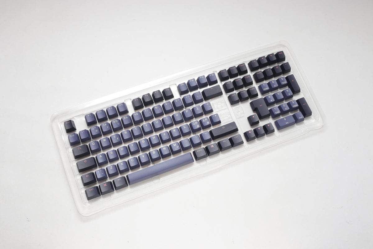 Ducky Cosmic - 115 Keycap Set - double shot PBT - Perse & Dark Purple - Nordic Layout