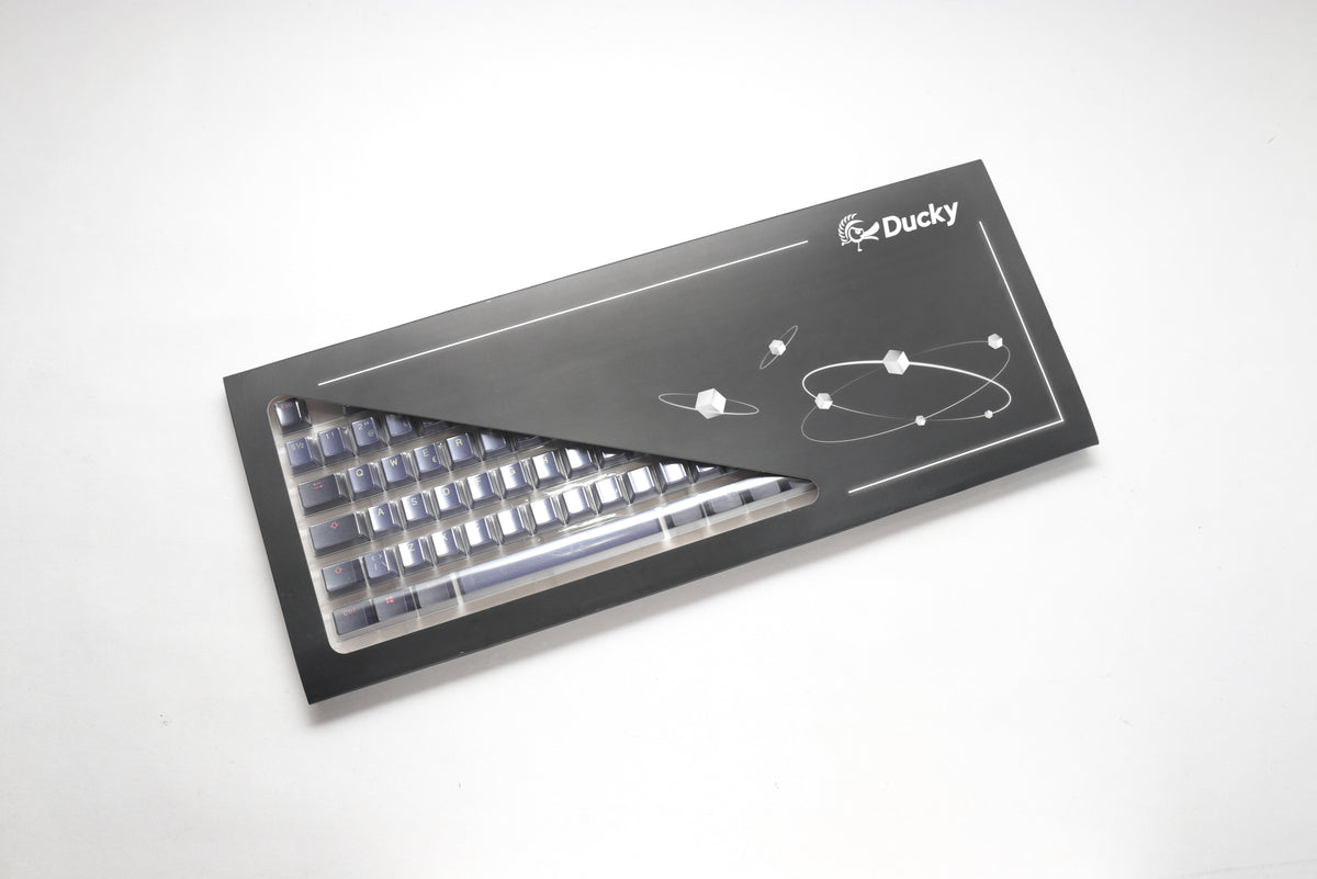 Ducky Cosmic - 115 Keycap Set - double shot PBT - Perse & Dark Purple - Nordic Layout