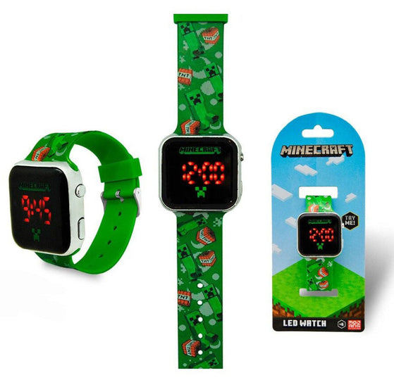 Minecraft TNT digital LED watch Minecraft