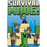 Minecraft Fleece Tæppe - Survival Mode - 100x140cm