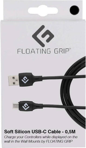 Floating Grip 0,5M Silicone USB-C Cable (Sort)