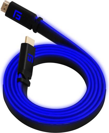 FLOATING GRIP 1,5M HIGH-SPEED LED HDMI CABLE V2.1 - BLUE
