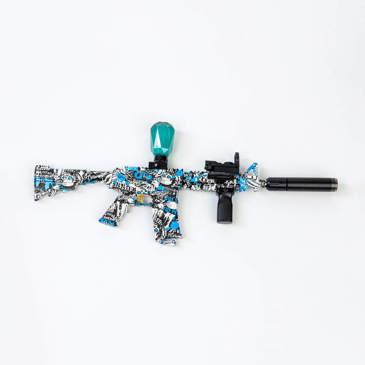 GelBlast LightStorm – Blue Frozen – produkt og medfølgende udstyr