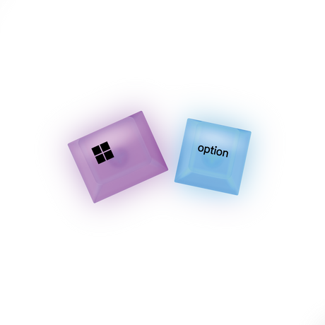 Glorious Polychroma V2 RGB Keycaps - Nordic ISO (131 pcs) - Cherry Profile
