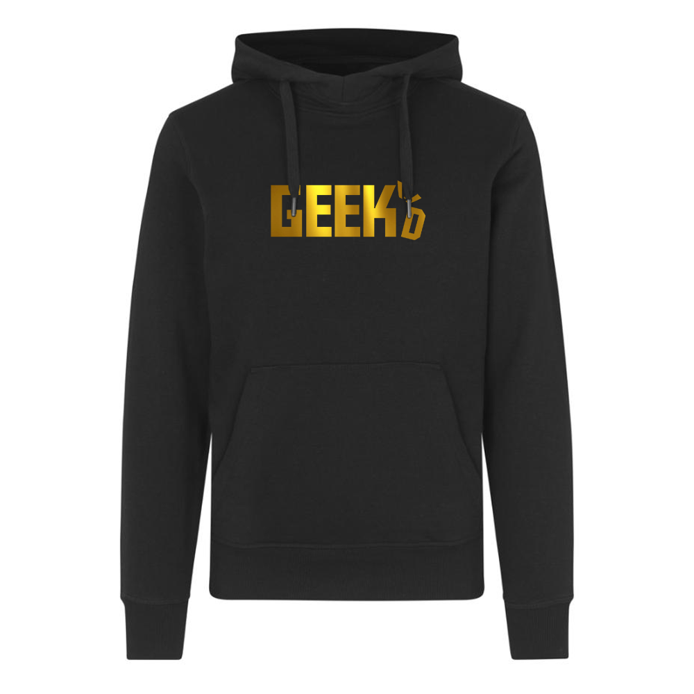 Geekd - Guld Logo Hoodie - Sort