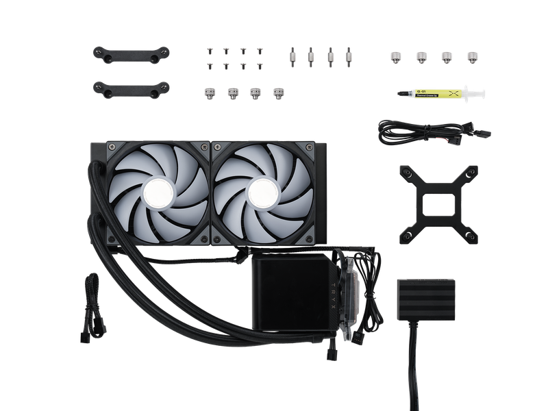 TRYX PANORAMA 240mm AIO Liquid Cooler ARGB Sort