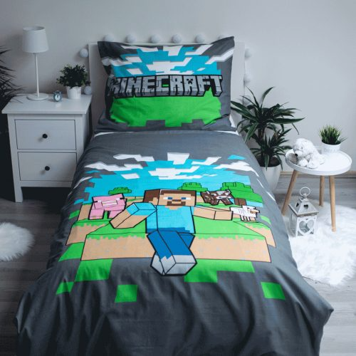 Minecraft Sengetøj - Steve - 140×200cm + 70×90 cm