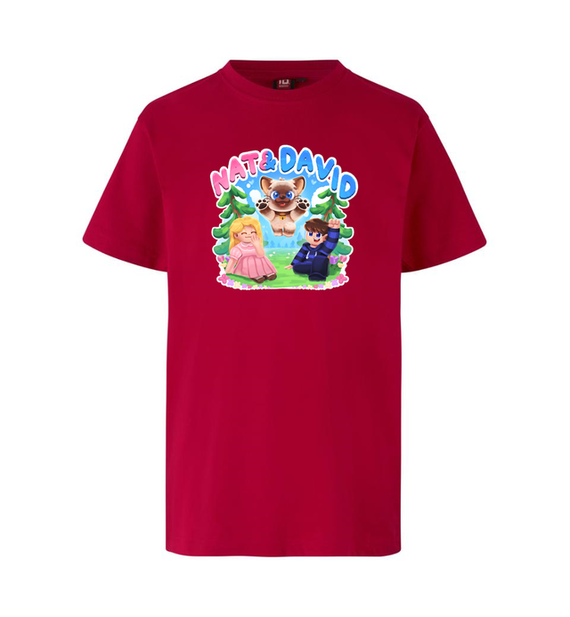 Nat&David Olaf Tee - Rød