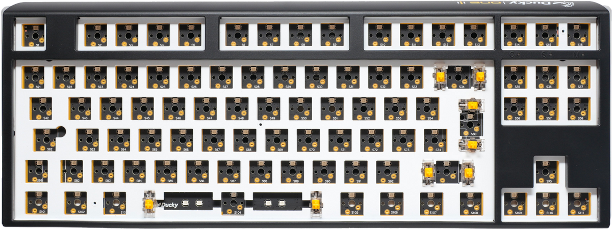 Ducky One 3 - Hot Swap ISO Barebone Black - TKL - RGB - Without Switches/keycaps