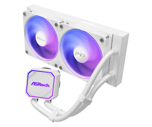 ASRock Pro White 240 ARGB AIO-vandkøling - hvid