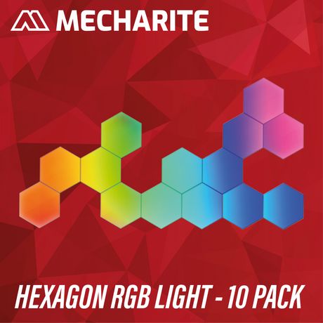 MECHARITE - Hexagon RGBIC Light - 10 Pack