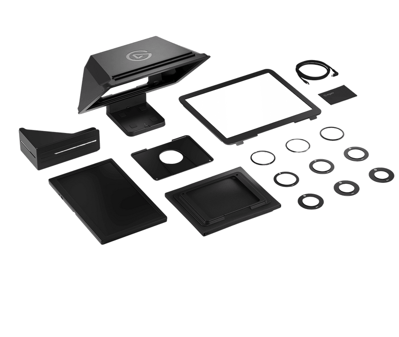 Elgato Prompter XL – teleprompter med 15,6″ skærm – medfølgende dele