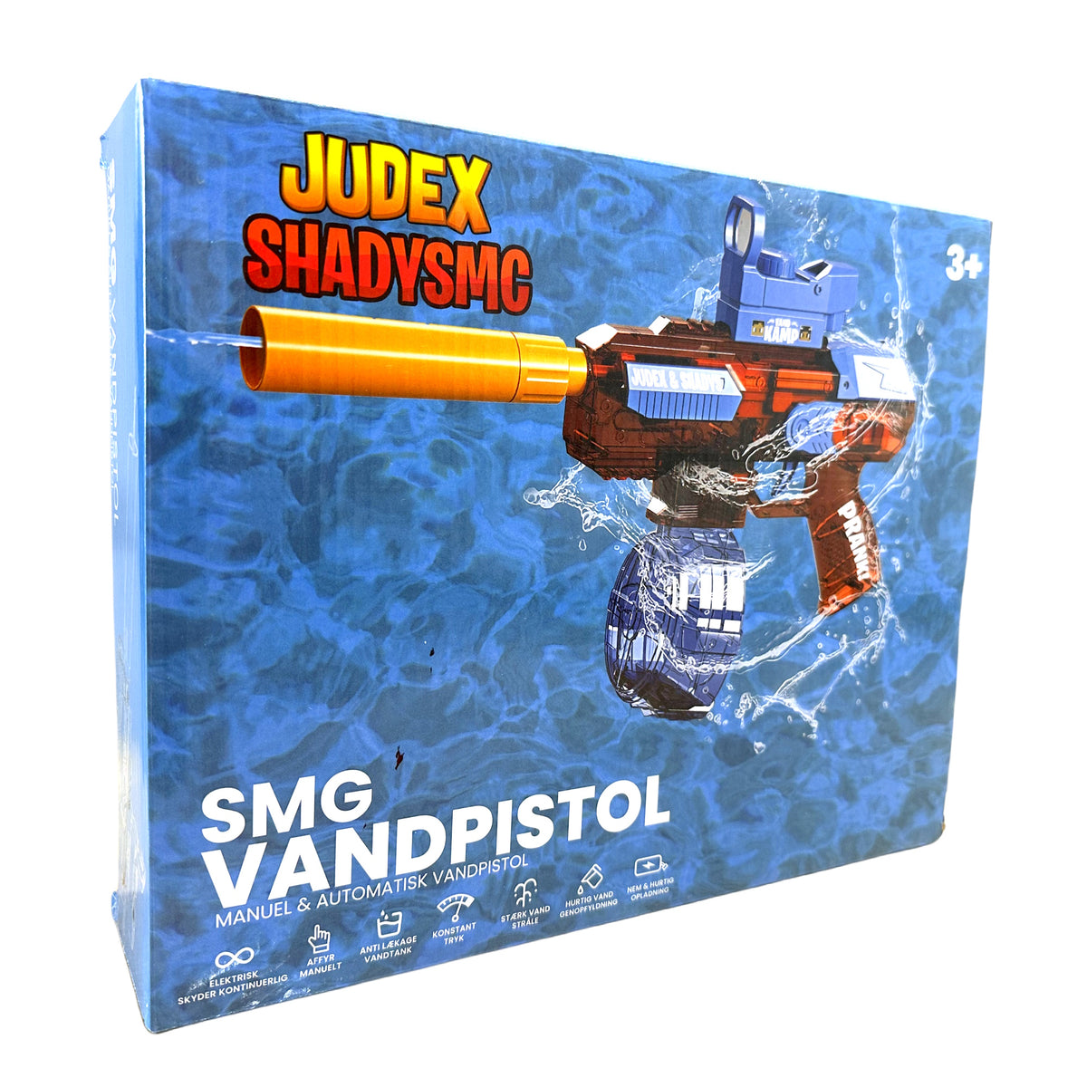 Judex x Shadys - SMG Vandpistol - Elektrisk