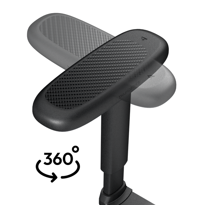 ThunderX3 TX3 SOLO – Loft Air Dark Grey Kontorstol med SYNC4 og 6D Justering (125 kg max)