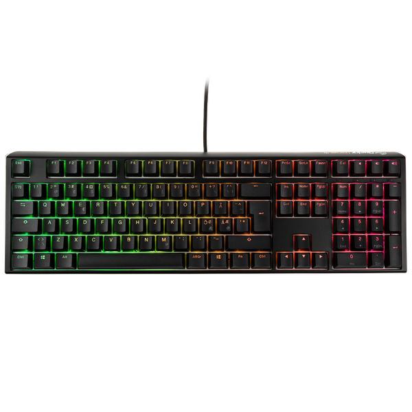 Ducky One 3 - Klassisk Sort/ Hvid Nordic - Fullsize - Gateron Baby Kangaroo - RGB