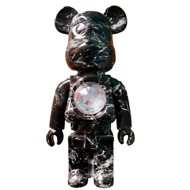 Teddy Stjerne Led Lampe Sort Marmor
