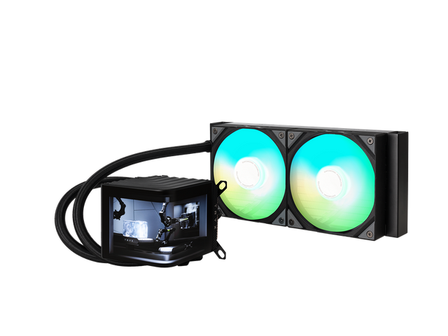 TRYX PANORAMA 240mm AIO Liquid Cooler ARGB Sort